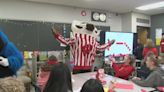 'Cheer on education': Bucky Badger visits Menasha school, part of statewide outreach program