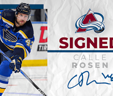 Avalanche Signs Calle Rosen | Colorado Avalanche