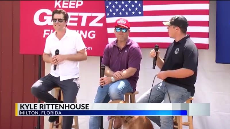 Matt Gaetz hosts campaign rally with Second Amendment activist Kyle Rittenhouse