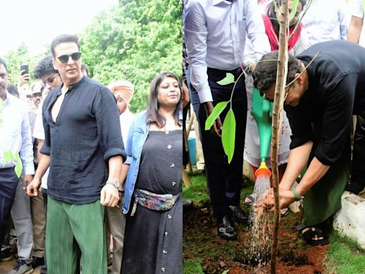 Akshay Kumar pays tribute to his late parents by leading a plantation drive