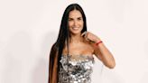 Demi Moore Looked Ready for the Disco in a Fully Sequined Strapless Gown