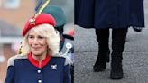 Queen Camilla Visits Royal Lancers in Her Favorite Russell & Bromley Knee-High Boots