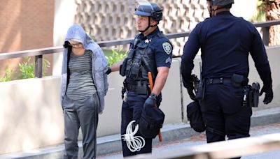 Dozens detained at UCLA parking garage following protests and violence over Gaza war