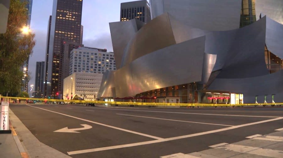 Suspects detained after shooting outside Walt Disney Concert Hall in L.A.