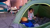 More migrant families with children sleeping in tents on Skid Row test official response