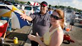 Jake and Teresa Mauer, parents of Minnesota Twins catcher Joe Mauer, tailgate in the parking lot before the Twins' 7-3 win against the Milwaukee Brewers...