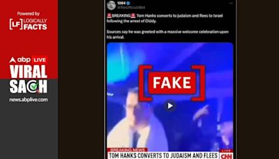 Fact Check: Tom Hanks Didn't Flee To Israel After Diddy Arrest, Viral 'CNN Headline' Is Fake