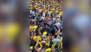 Brawl breaks out between fans, players in stands at Copa América match