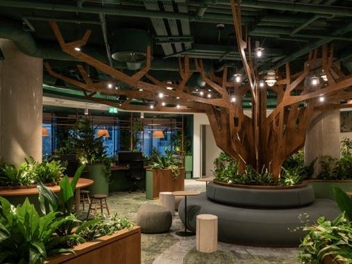 See inside Pinterest's quirky Dublin office, which has a pub and a workspace resembling a Celtic forest