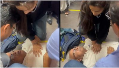 Doctor, who saved elderly man's life at Delhi airport through CPR, reacts: 'He started turning blue...'