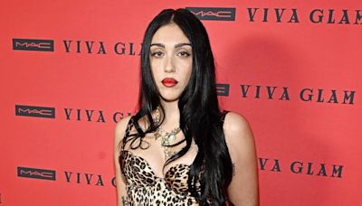 Madonna's Daughter Lourdes Leon Stuns in Red Mini Dress During Rare Outing With Dad