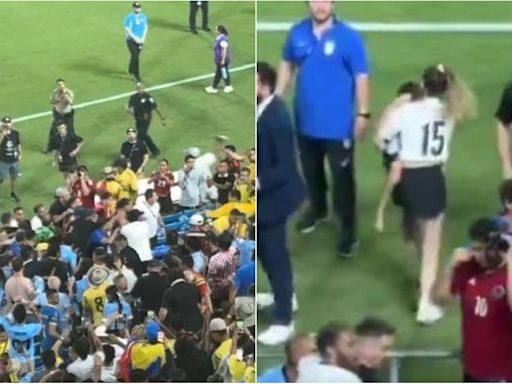 El VIOLENTO momento que vivió la esposa de Federico Valverde en el partido de Uruguay vs. Colombia por la Copa América