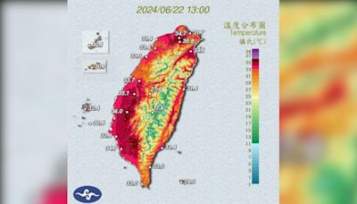 天氣／高溫飆破38度！全台「熱爆一片紅」 氣象專家示警：下週更熱│TVBS新聞網