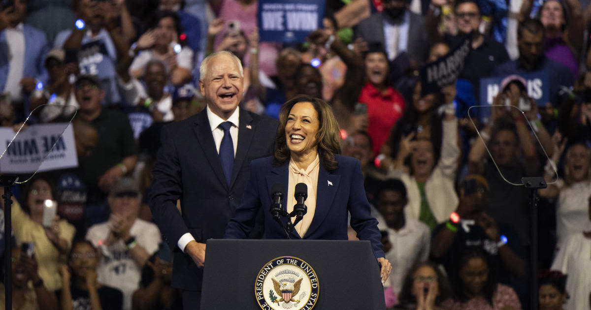 In first rally with Walz, Harris praises him as leader to help unite the nation