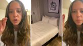 'Something tells me there's a secret entrance behind the mirror': Woman issues warning against Philadelphia hotel after discovering mysterious holes in the wall