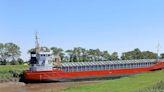 Cargo ship becomes stuck in Cambs river near Wisbech