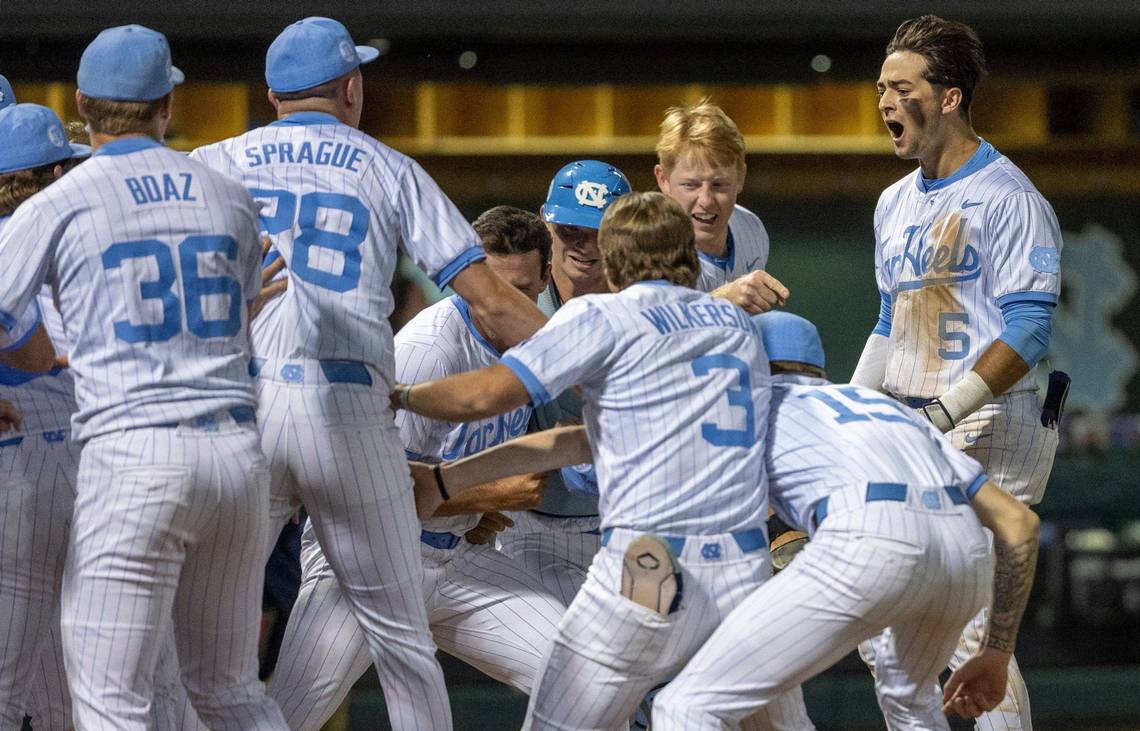 No. 4 UNC baseball survives, stuns upset-minded LIU in wild ninth-inning comeback win