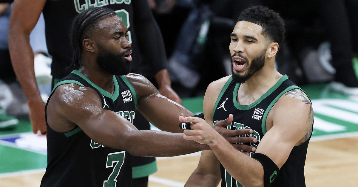 Jaylen Brown got his revenge on Jayson Tatum for his aggressive chest slap