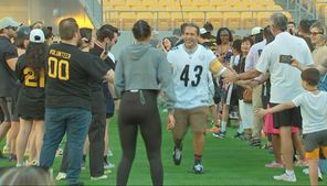 Polamalu hosts former Steelers legends, celebrities for charity football game at Acrisure Stadium