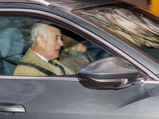 King Charles is seen with beaming Camilla for first time since monarch announced his return to public duties