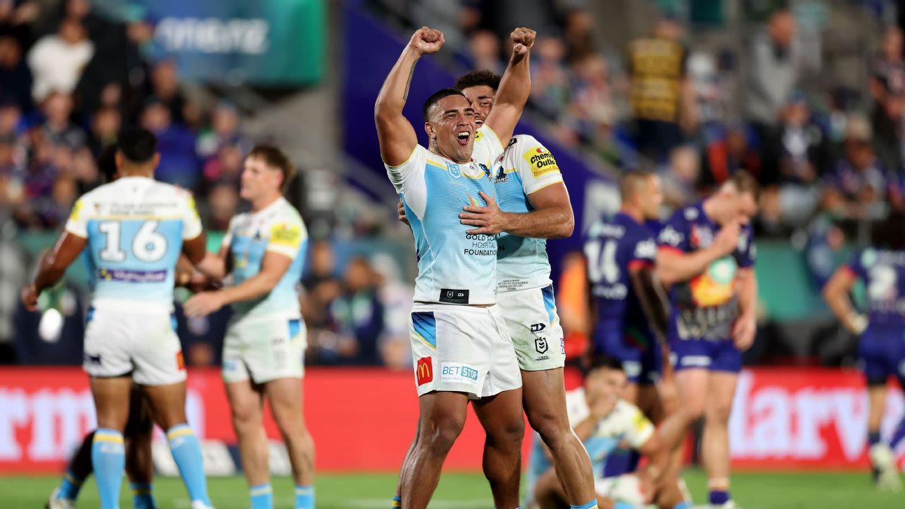 Des drought over as Titans stun Warriors on Anzac Day