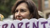 Vandals shattered an abortion rights sign at an East Lakeview church. Clergy responded with an interfaith rally supporting the right to choose.