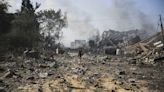 Israel Hamas War: Neighbourhood in southern Gaza in ruins after Israeli bombardment