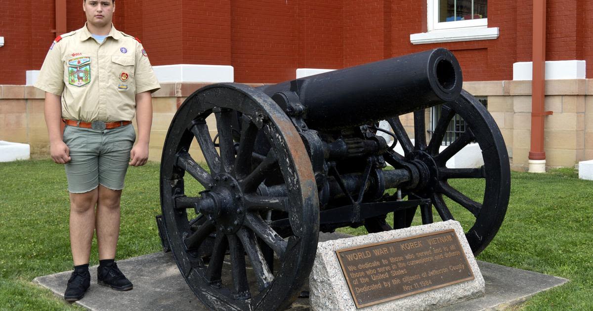 Scout decides to repair Civil War cannon as Eagle Scout project