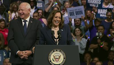 Harris, Walz hold campaign rally in Phoenix