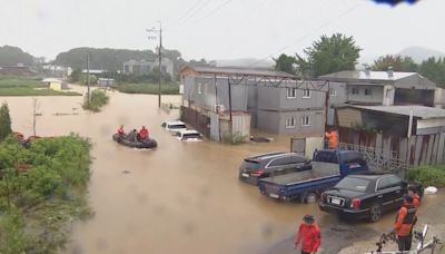 南韓暴雨持續 暫未收到傷亡報告