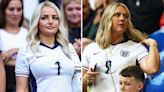 Pickford's wife Megan wears England shirt as Wags cheer on their men at Euros