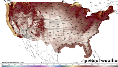 The heat dome just won't quit, as it shifts to the Central and Southeastern states