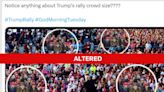 Fact Check: Altered image of Trump rally crowd stems from satire account