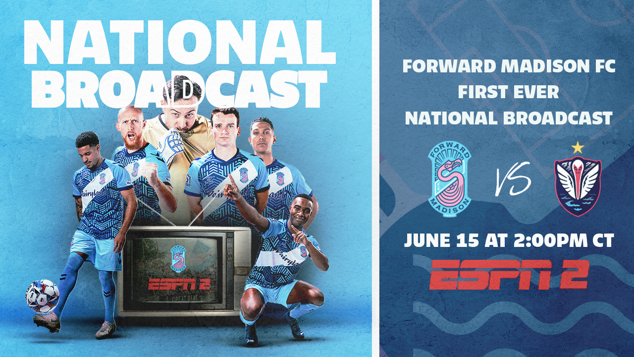 Forward Madison FC to make its national debut on ESPN2 on June 15