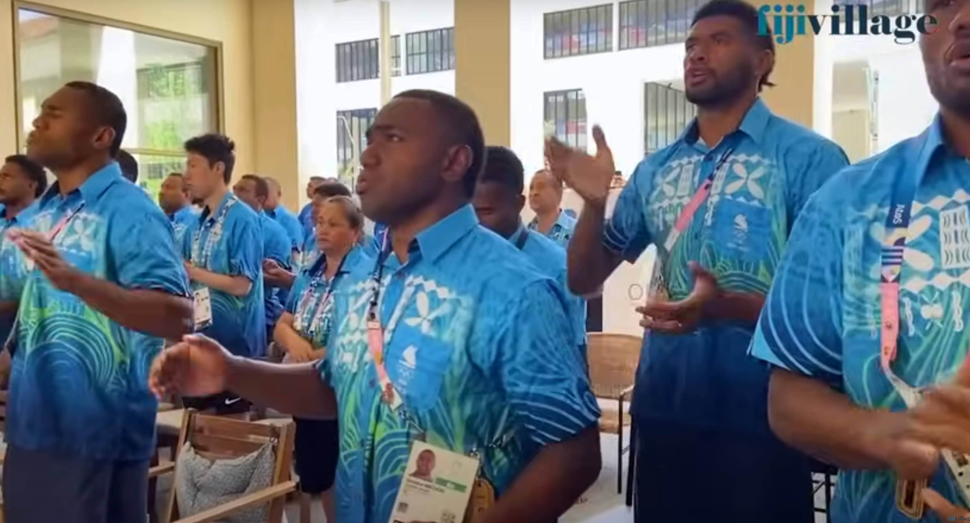 ‘Tiny island, biggest hearts’: Internet moved to tears as Team Fiji unites nations at Paris Olympic Village with heavenly singing