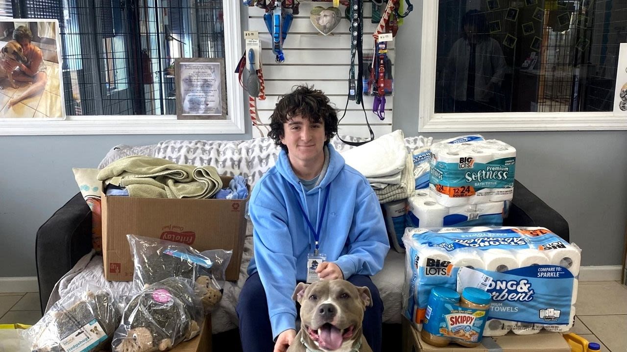 Hometown Hero: Max Kjeldsen of Islip collects supplies for Almost Home Animal Rescue & Adoption of Patchogue