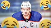 Connor McDavid's hilarious reaction to Oilers' nail-bitting Game 7 win over Canucks
