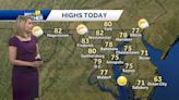 Early fog before mostly sunny and warm Monday