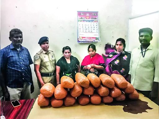 Two Women Arrested for Smuggling 20 kg Ganja from Odisha to Central Chennai | Chennai News - Times of India