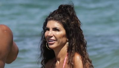 Teresa Giudice frolics on the beach with husband Luis Ruelas in Ibiza