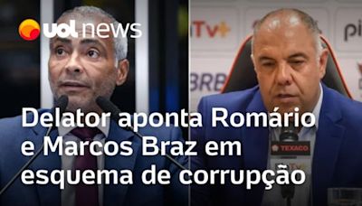 Romário e Marcos Braz são delatados em esquema de corrupção; PF investiga