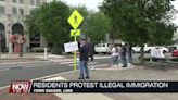 Lima residents hold demonstration downtown to voice opposition to illegal immigration