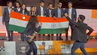 Team India Celebrates Chess Olympiad 2024 Gold Win With Rohit Sharma-Like Celebration— Watch