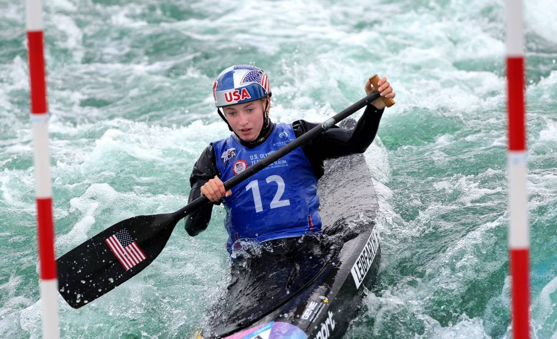 How a hot pink kayak led NC native Evy Leibfarth on a path to the Paris Olympics