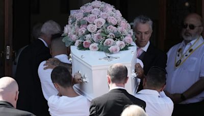 Mourners dress all in white for funeral of Southport victim, 9