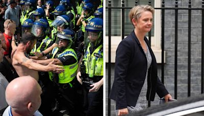 UK has 'lost respect for the police', says Home Secretary - as Archbishop of Canterbury also condemns rioters