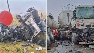 Junín: Trágico choque de dos camiones cisterna deja dos víctimas en Carretera Central