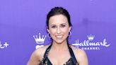 See Hallmark Star Lacey Chabert Shut Down the Red Carpet in a Black Floral Cocktail Dress