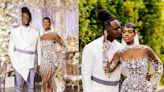 A couple said their all-white luxury wedding was designed to make their guests 'feel like royalty'