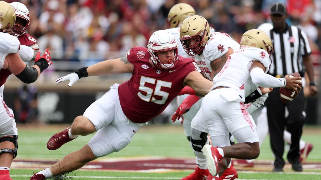 Watch highlights of Braden Fiske, the Rams' new defensive lineman